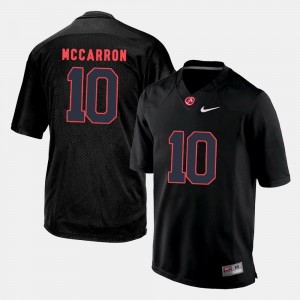 A.J. McCarron College Jersey Mens #10 Black Football Alabama Crimson Tide