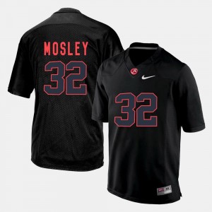 C.J. Mosley College Jersey #32 University of Alabama Black Football Men