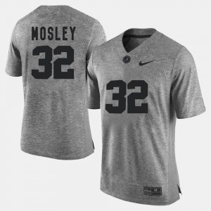 Bama Men's #32 C.J. Mosley College Jersey Gridiron Limited Gridiron Gray Limited Gray
