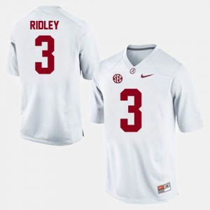 Football Roll Tide White #3 Calvin Ridley College Jersey For Men's