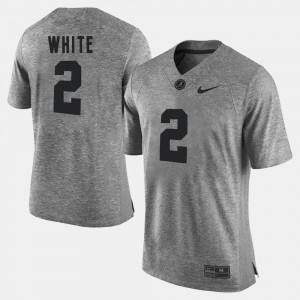Gridiron Limited Men Alabama Roll Tide Gridiron Gray Limited Gray #2 DeAndrew White College Jersey