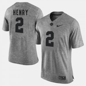 Gray Men's Alabama Roll Tide #2 Derrick Henry College Jersey Gridiron Gray Limited Gridiron Limited