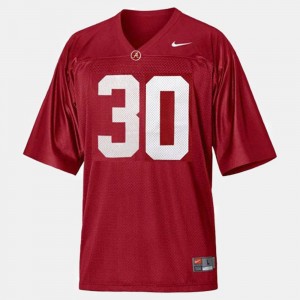 Red #30 Youth Football Roll Tide Dont'a Hightower College Jersey