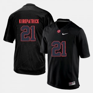Silhouette Alabama Crimson Tide Dre Kirkpatrick College Jersey Mens #21 Black