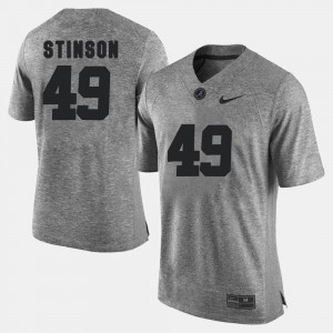 Alabama Roll Tide Gridiron Limited For Men Ed Stinson College Jersey Gridiron Gray Limited #49 Gray