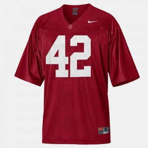 Football Eddie Lacy College Jersey Bama Red #42 For Men's
