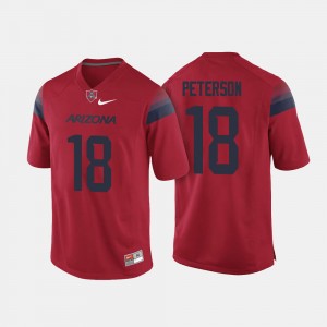 Cedric Peterson College Jersey Red U of A Football For Men's #18