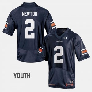Cam Newton College Jersey Football Navy For Kids AU #2