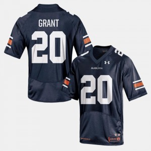 #20 Tigers For Men's Football Navy Corey Grant College Jersey