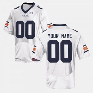 For Men Football White Auburn University College Custom Jerseys #00