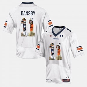 For Men's Karlos Dansby College Jersey White Tigers Player Pictorial #11