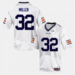Football Auburn University #32 Malik Miller College Jersey Mens White