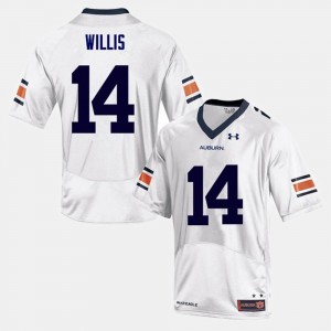 #14 White Football Tigers For Men's Malik Willis College Jersey