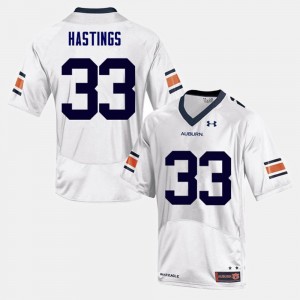 #33 Football Will Hastings College Jersey Men AU White