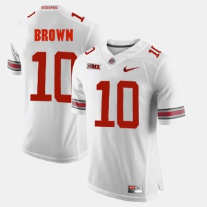 Alumni Football Game For Men's White CaCorey Brown College Jersey Ohio State #10
