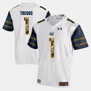 White For Men's Golden Bears Bryce Treggs College Jersey Player Pictorial #1