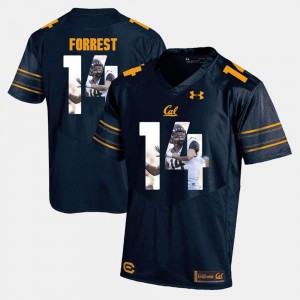 Chase Forrest College Jersey #14 For Men's California Berkeley Player Pictorial Navy Blue