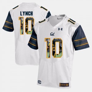 Marshawn Lynch College Jersey California Golden Bears Player Pictorial Men's White #10