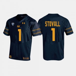 For Men Navy Football University of California #1 Melquise Stovall College Jersey