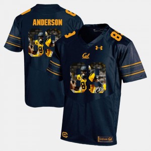 University of California Stephen Anderson College Jersey #89 Mens Navy Blue Player Pictorial