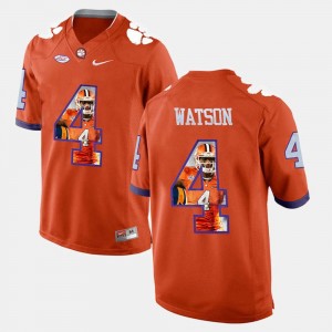 Pictorial Fashion Clemson DeShaun Watson College Jersey Mens #4 Orange
