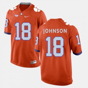 Jadar Johnson College Jersey #18 Men Clemson University Football Orange