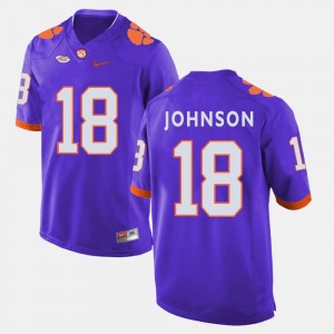 Jadar Johnson College Jersey Clemson Tigers Football Men's #18 Purple