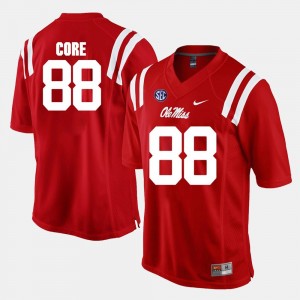 Alumni Football Game Ole Miss Rebels Red #88 Men Cody Core College Jersey