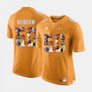 Pictorial Fashion For Men's Orange Tennessee Volunteers Corey Vereen College Jersey #50
