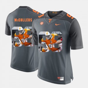 Grey Pictorial Fashion University Of Tennessee #98 Men's Daniel McCullers College Jersey