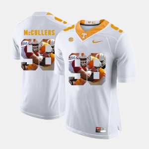 Mens #98 Pictorial Fashion Daniel McCullers College Jersey Tennessee White