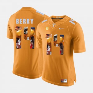 Orange Eric Berry College Jersey Men #14 UT Pictorial Fashion