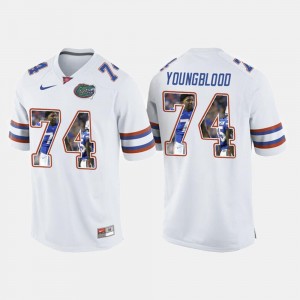 #74 Florida Gator For Men's Jack Youngblood College Jersey White Football
