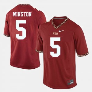 Florida State Red Football Youth Jameis Winston College Jersey #5