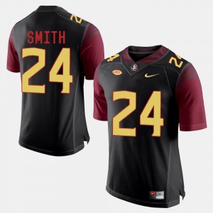 For Men Football Florida ST Terrance Smith College Jersey #24 Black
