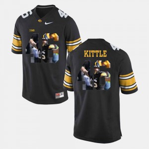 Hawkeyes For Men's George Kittle College Jersey Pictorial Fashion #46 Black
