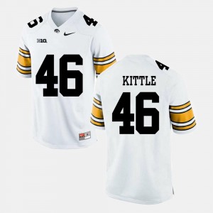 George Kittle College Jersey For Men's White Iowa Hawkeyes Alumni Football Game #46