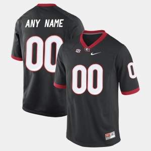 #00 Black UGA Mens Limited Football College Customized Jersey