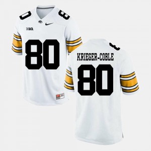 Iowa Hawkeyes White For Men Henry Krieger-Coble College Jersey Alumni Football Game #80