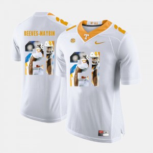 Jalen Reeves-Maybin College Jersey For Men UT VOLS #21 Pictorial Fashion White