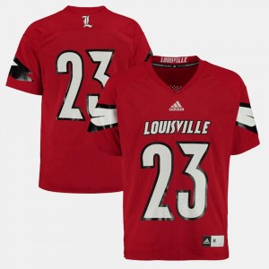 Louisville Cardinal Red Men's College Jersey Football #23