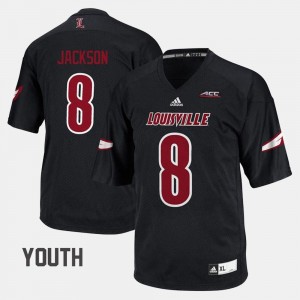 Lamar Jackson College Jersey Football #8 U of L Youth(Kids) Black