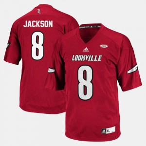 Red Football Lamar Jackson College Jersey Cardinals Men #8