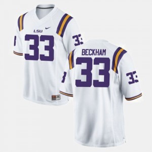Louisiana State Tigers #33 Youth(Kids) Odell Beckham Jr. College Jersey Football White