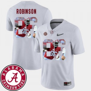 Alabama Roll Tide For Men #86 Pictorial Fashion White Football A'Shawn Robinson College Jersey