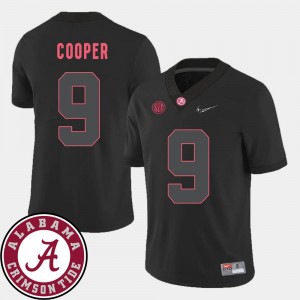 Alabama Football #9 Black Amari Cooper College Jersey For Men's 2018 SEC Patch