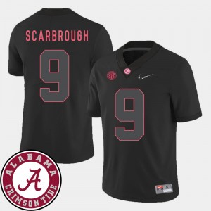 Bo Scarbrough College Jersey Football Black Alabama Crimson Tide For Men 2018 SEC Patch #9