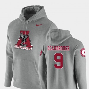 #9 Pullover Heathered Gray Bo Scarbrough College Hoodie Bama For Men Vault Logo Club