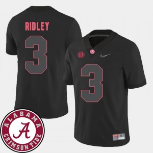 #3 Black Calvin Ridley College Jersey For Men's 2018 SEC Patch Football Bama