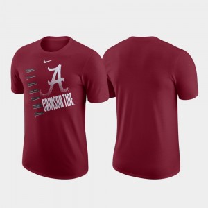 Just Do It Crimson Alabama Roll Tide College T-Shirt Performance Cotton Men